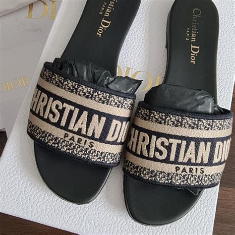 christian dior cream sandals|genuine christian dior sandals.